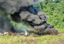 Diduga Akibat Bakar Sampah, Api Menjalar ke Tumpukan Ban Bekas